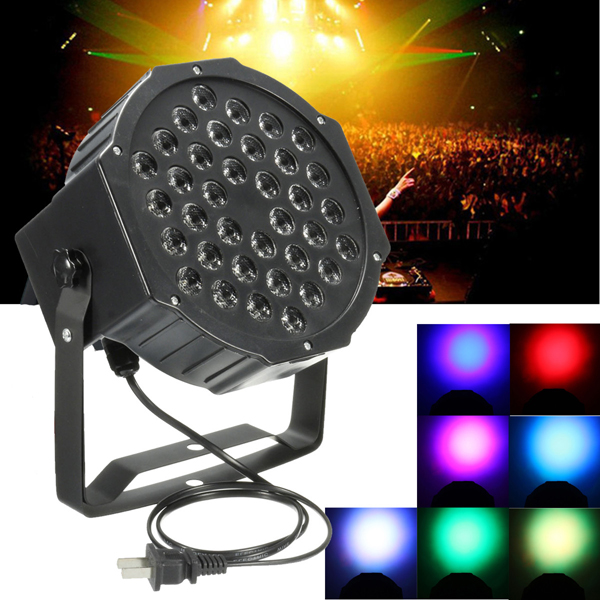 36W RGB LED Stage  Light  PAR DMX-512 Light Projector Party DJ Light