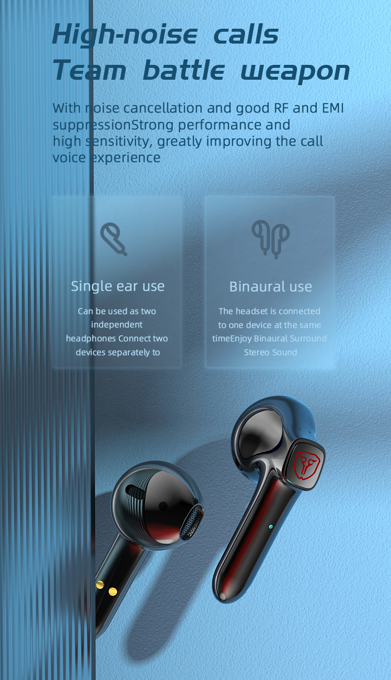 SE-59 TWS bluetooth 5.0 Earphone Big Dynamic Driver HiFi Stereo Deep Bass HD Calls Headphone