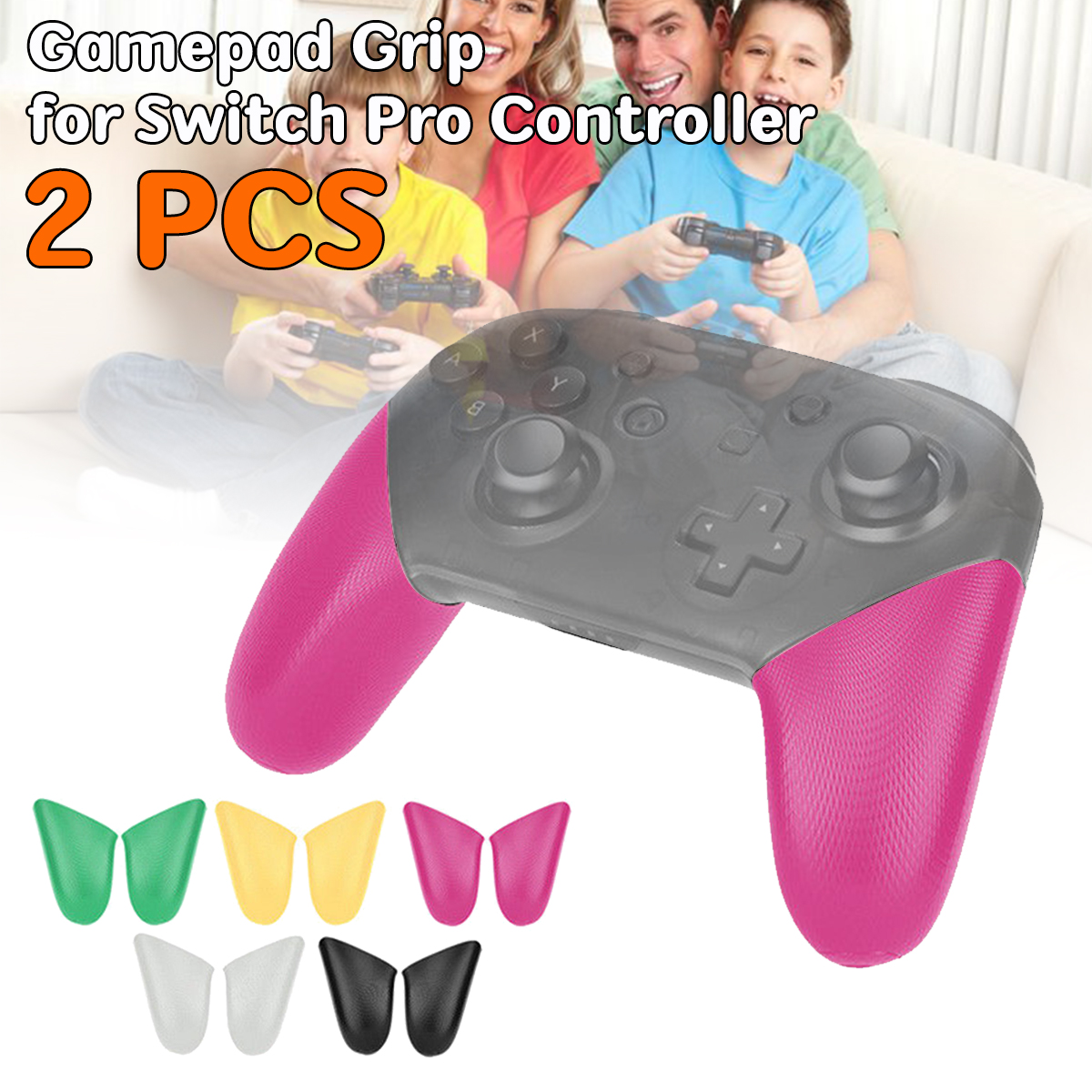 Replacement Grip Handle Protection Solid Shell Skidproof Holder For Nintendo Switch Pro Gamepad Controller 8