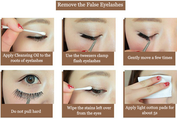 3D False Eyelashes Set Colorful False lashes Makeup Natural Eyelashes Extension for Stage Nightclub Party