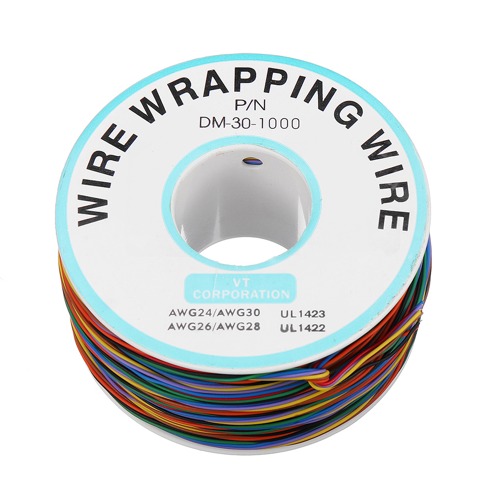 8 Colors OK Wire 30AWG Wrapping Wire Line Tin Plated Copper Flying Jumper Cable 280m - Photo: 4