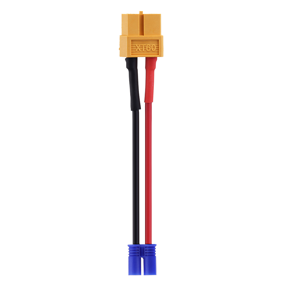 18AWG XT60 Plug to EC2 Male Female Plug Silicone Adapter Cable - Photo: 8