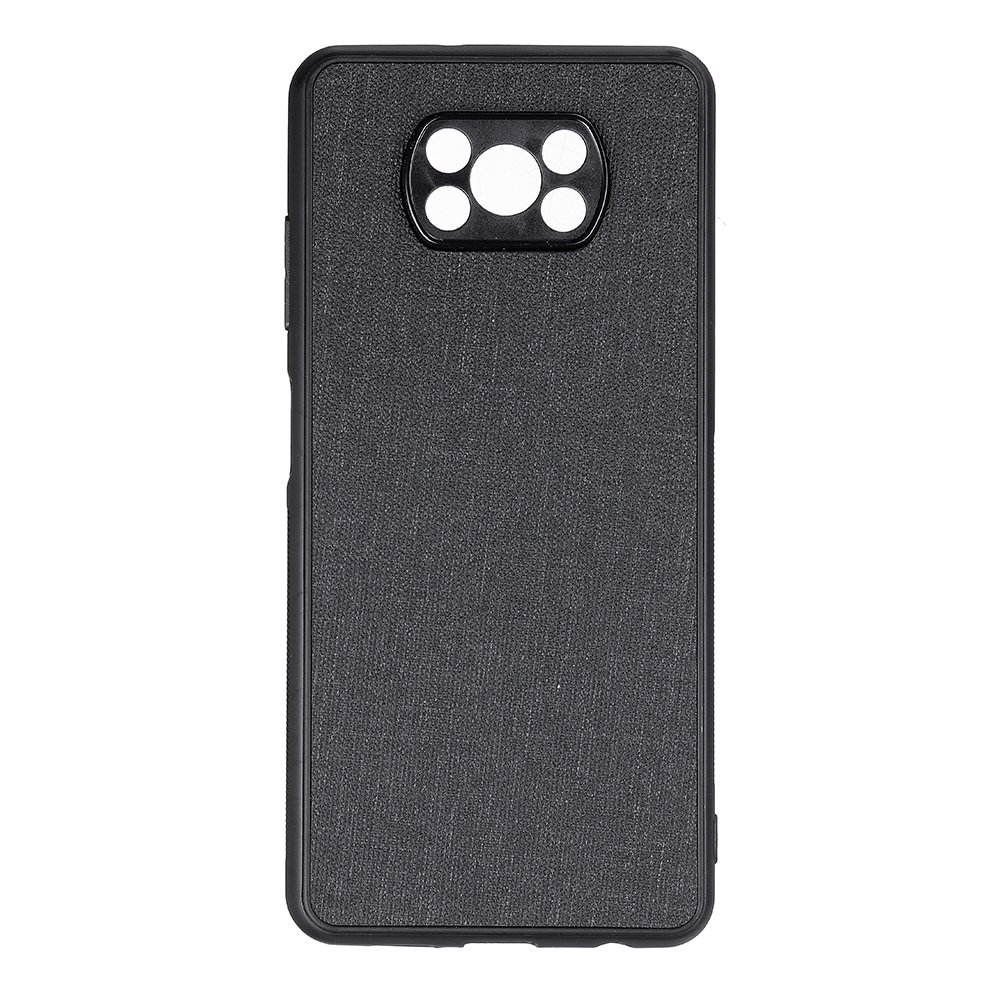 Bakeey for POCO X3 PRO /  POCO X3 NFC Case Business Breathable with Lens Protect Canvas Sweatproof Shockproof TPU Protective Case