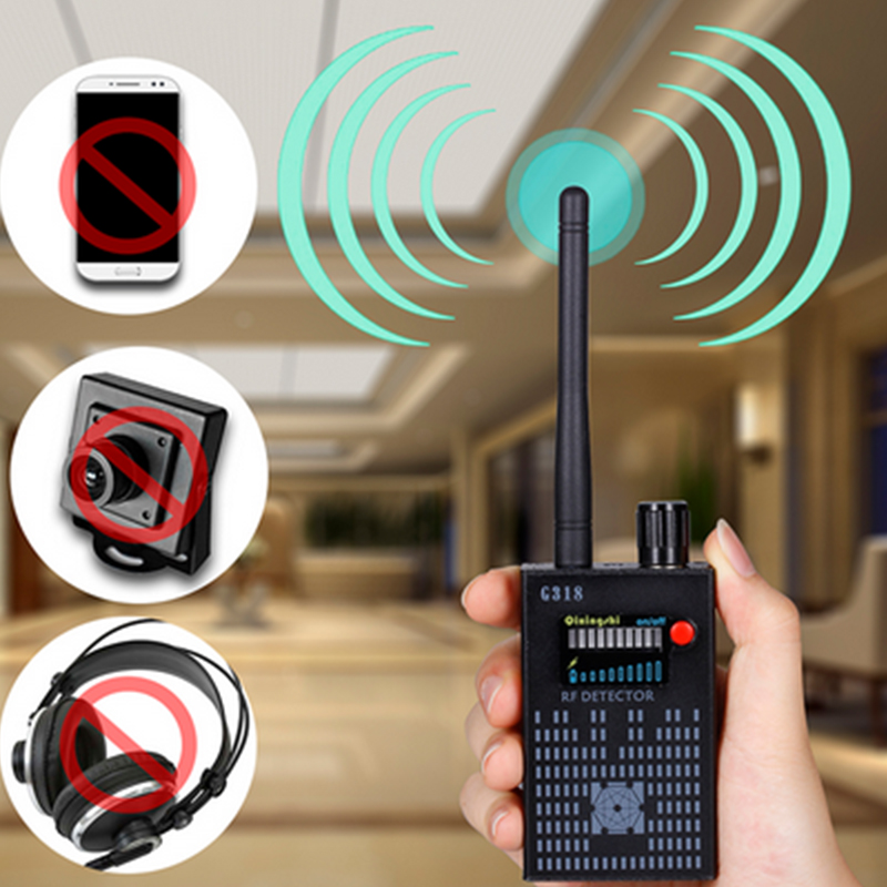 Signal Detector Anti-Spy Hidden Camera GPS RF Bug Lens Audio Tracker Finder Detector 56