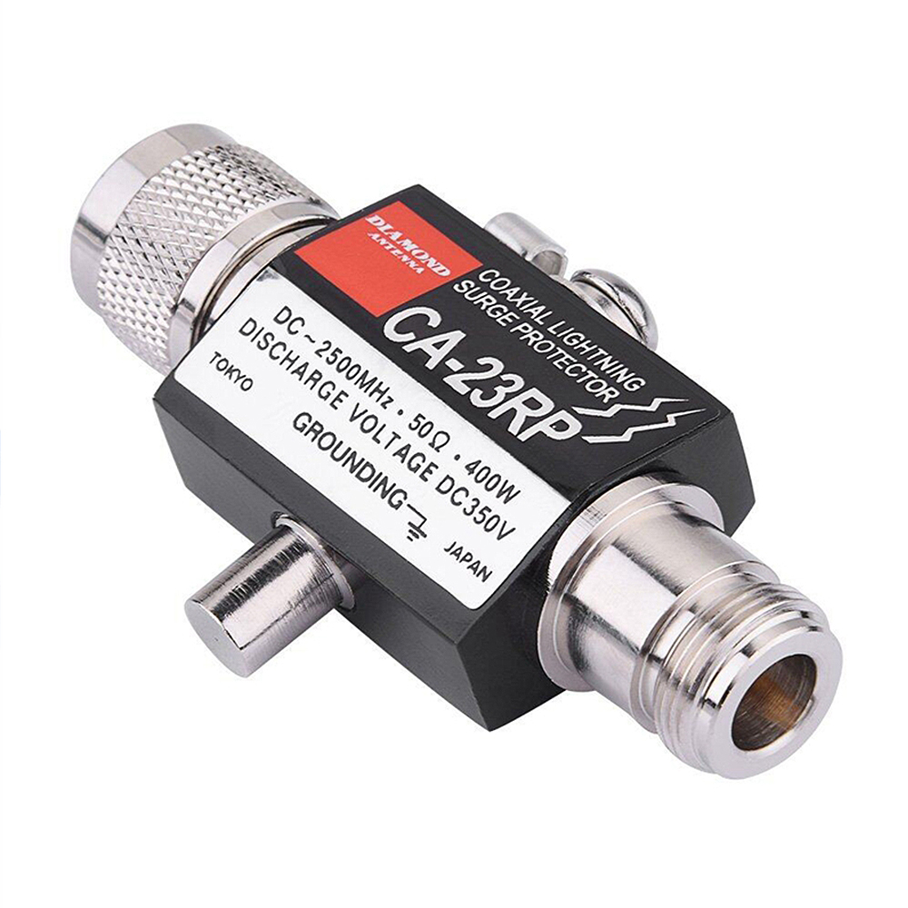 CA-23RP Coaxial Lighting Surge Protector N Male To N Female 0-2.5GHZ 400W 50ohm Coaxial Lighting Arrestor for Communication Equipment