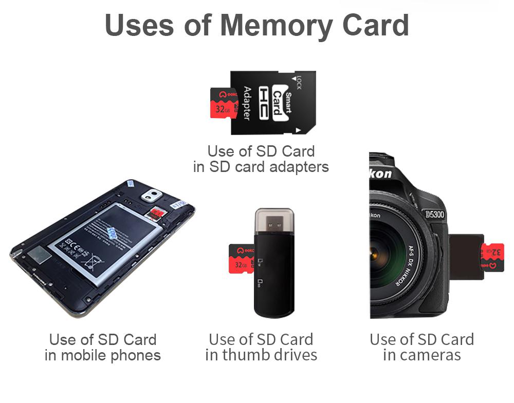 Eekoo 256GB/128GB/64GB/32GB/16GB/8GB C10 U3 TF Card Memory Card Storage Card 7