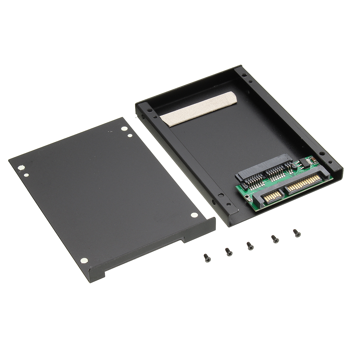 Micro SATA 1.8" to 2.5" SATA HDD Hard Drive Card Converter Adapter HDD Hard Disk Metal Case 10