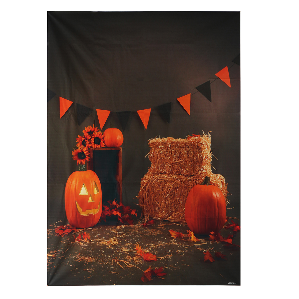 New 5x7FT Vinyl Halloween Pumpkin Photography Backdrop Background ...