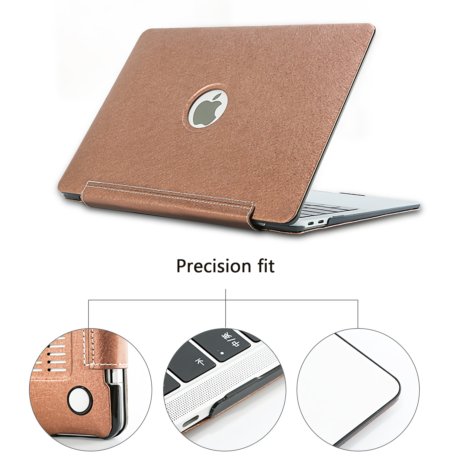 13.3 inch PU Leather Laptop Cover Black / Brown Laptop Sleeve Bag Laptop Case For MacBook Air / Pro