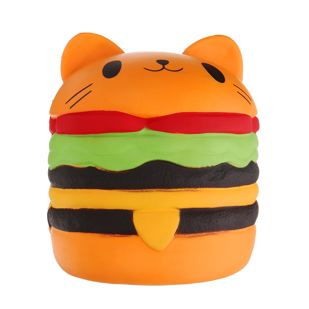 SanQi Elan Huge Cat Burger Squishy 8.66'' Humongous Jumbo 22CM Soft Slow Rising With Packaging Gift Giant Toy