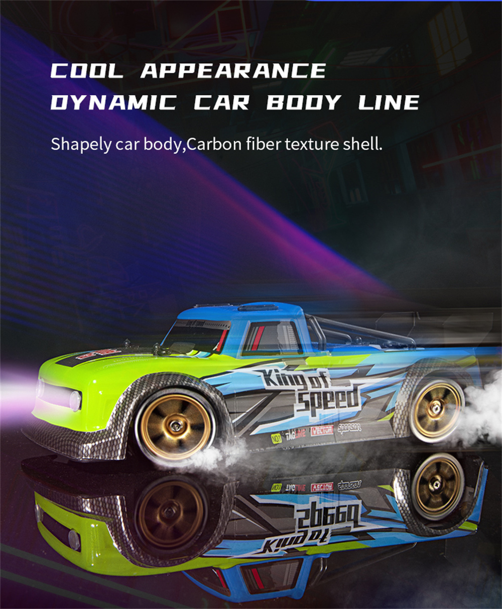JJRC Q123 RTR 1/16 2.4G 4WD Spray Drift RC Car LED Light Full Proportional Short-Course Off-Road Truck Vehicles Models Toys