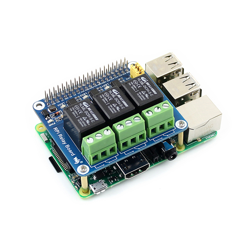 Catda C2367 3-Way Relay Expansion Board Relay GPIO Interface For Raspberry Pi