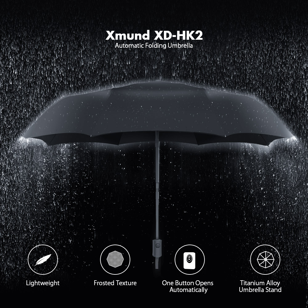 Xmund XD-HK2 Automatic Umbrella 2-3 People Portable Camping UPF50+ Waterproof Folding Sunshade 18