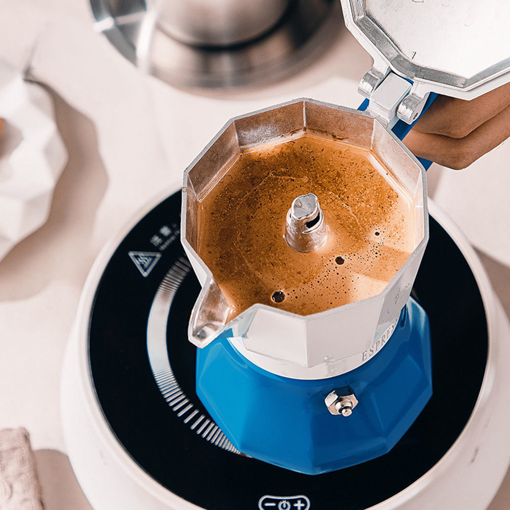 150/300ML Moka Pot Aluminum Espresso Coffee Maker Stovetop Italian Coffee Brewer Coffee Machine Kitchen Coffeeware