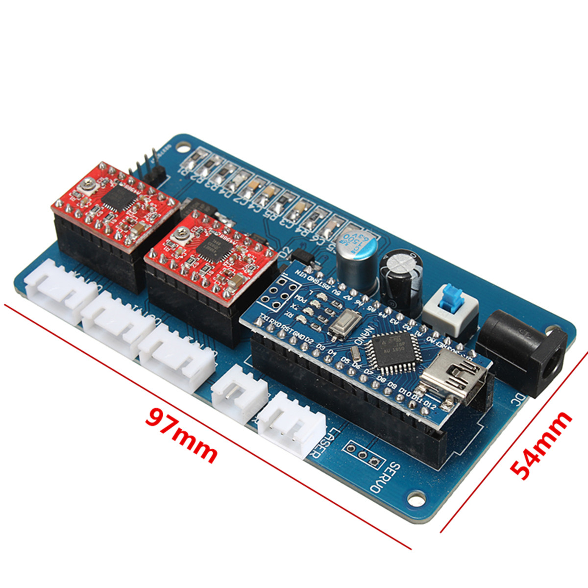 2 Axis GRBL Control Panel Board For DIY Laser Engraving Machine Benbox USB Stepper Driver Board 11