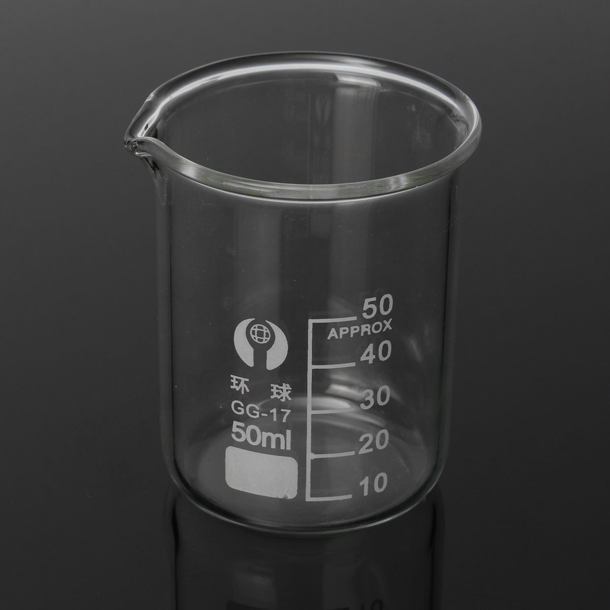 5Pcs 5ml 10ml 25ml 50ml 100ml Beaker Set Graduated Borosilicate Glass Beaker Volumetric Measuring Laboratory Glassware 45