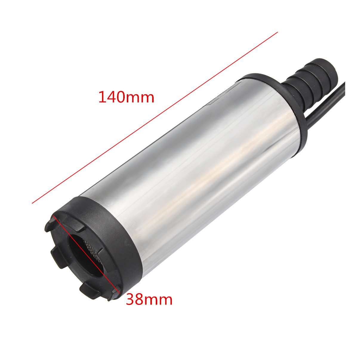 12V 38mm Electric Stainless Submersible Water Pump Oil Fuel Transfer Refueling