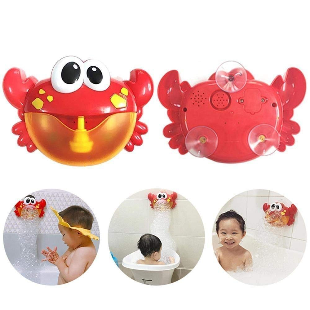 Automatic Crab Bubble Maker Musical Bubble Machine Baby Shower Toy Xmas Gift UK 