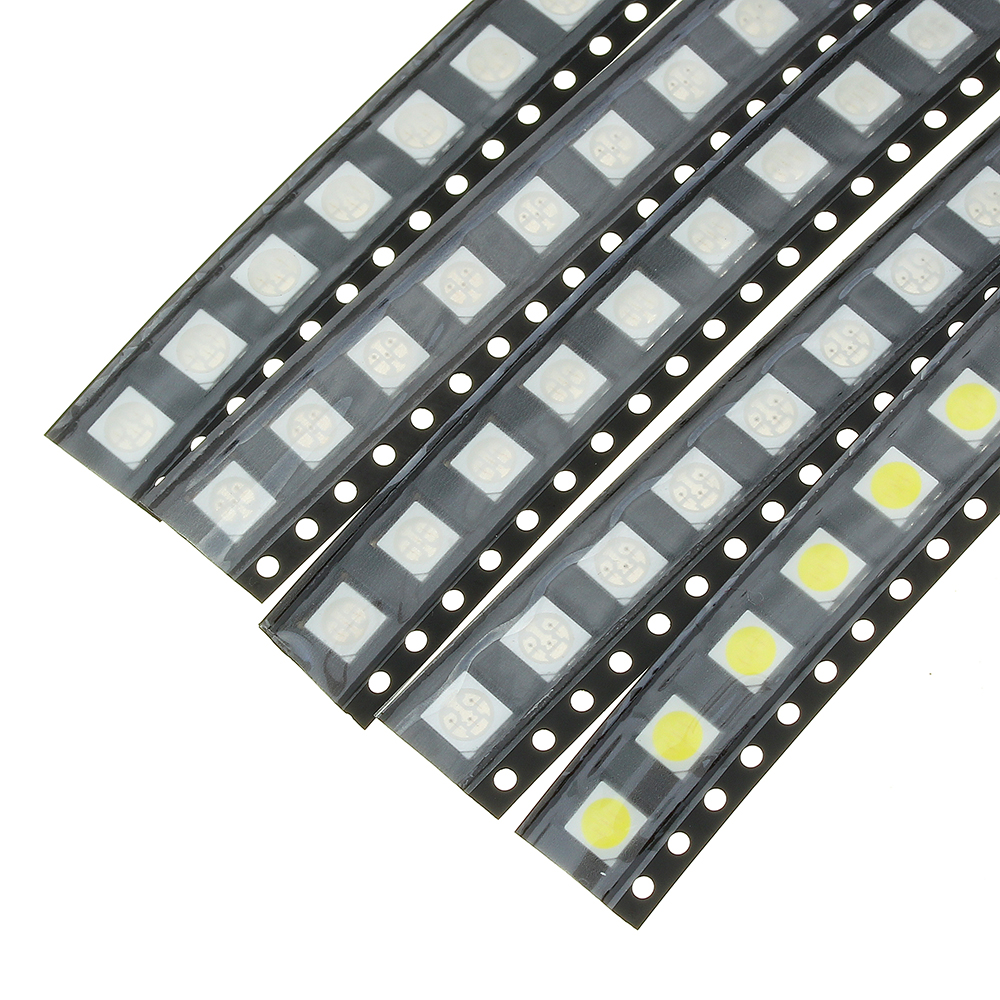300 Pcs 5 Cores 60 Cada 5050 LED Diodo Variedade SMD LED Diodo Kit Verde / Vermelho / Branco / Azul / Amarelo