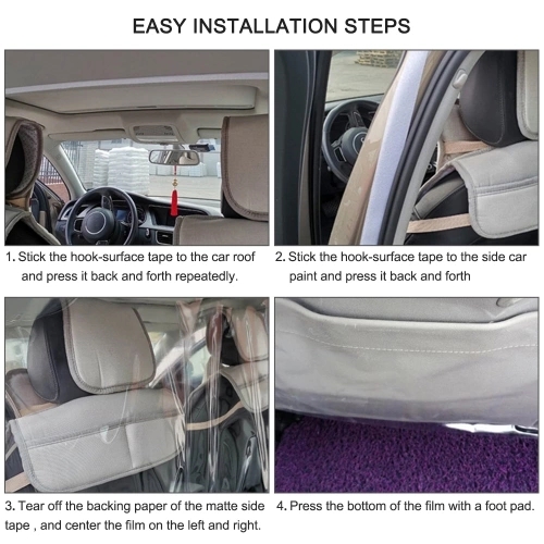 Universal Car Isolation Film Fully Enclosed Transparent Isolation Curtain Protective Film For SUV Taxi Car