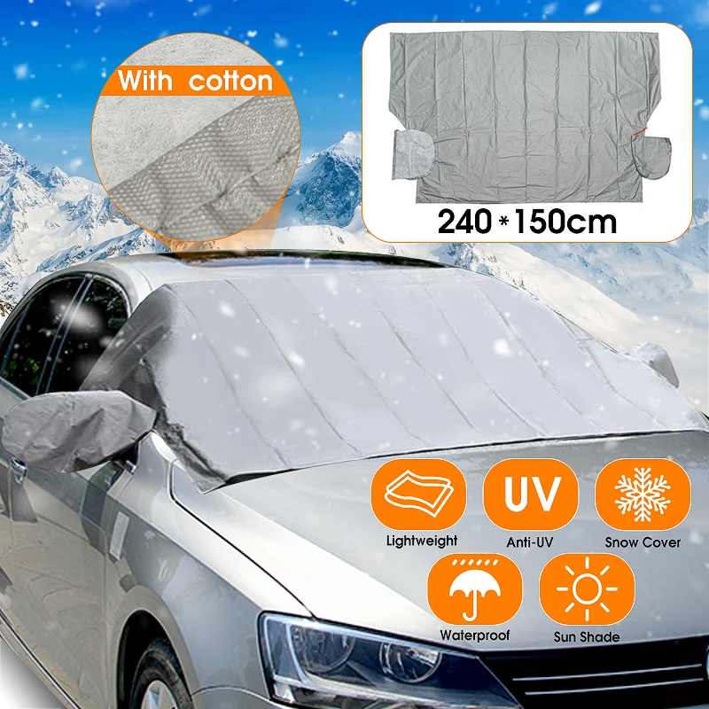 Magnetische Auto-Windschutzscheibenabdeckung Anti-Schnee-Frost-Eis aus  dickem Baumwollstoff mit Spiegelschutz Sale - Banggood Deutschland  Mobile-arrival notice