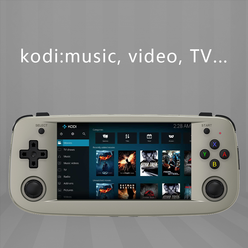 ANBERNIC RG503 RK3566 64 Bit 1.8GHz 80GB 20000 Games Handheld Game Console 4.95 inch OLED Screen for PSP DC PCE N64 5G WiFi MoonLight Sreaming Support bluetooth 4.2 Gamepad TV Output Linux System Video Game Player
