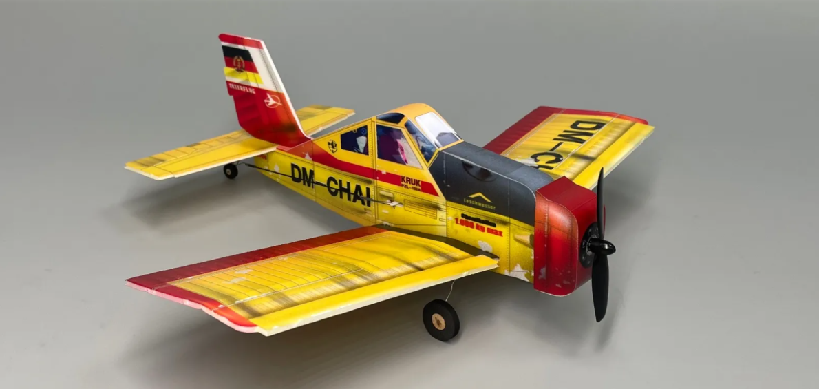 MinimumRC PZL-106 Q-Series 320mm Wingspan KT Foam Mini RC Airplane KIT+Motor