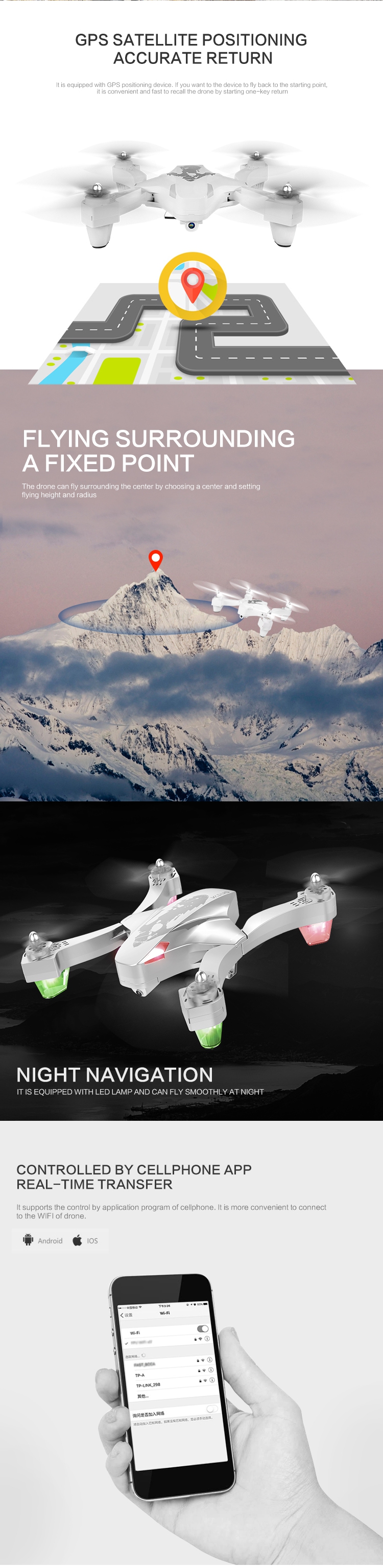 VISUO XS811 GPS 5G WiFi FPV with 720P Camera 14mins Flight Time Foldable RC Drone Quadcopter RTF - Photo: 3