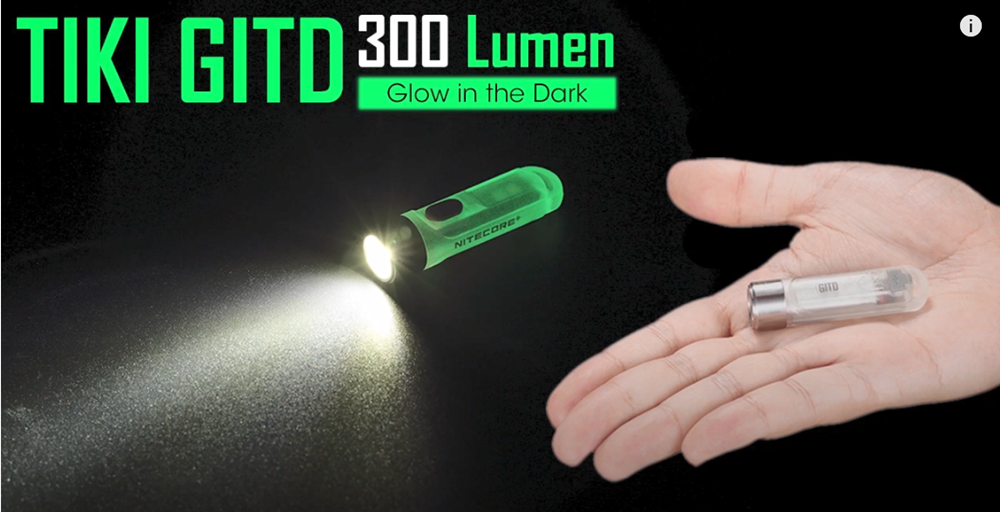 NITECORE TIKI/TIKI LE 300 Lumen USB Rechargeable LED Keychain Flashlight High CRI Outdoor Camping Mini Torch Emergency Light
