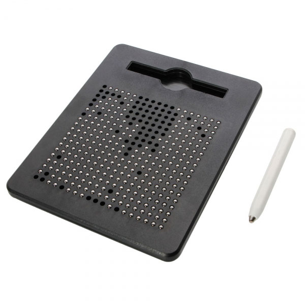 Magnetic Tablet Stylus Wordpad Drawing Stencils Plates Beads Board DIY Toy