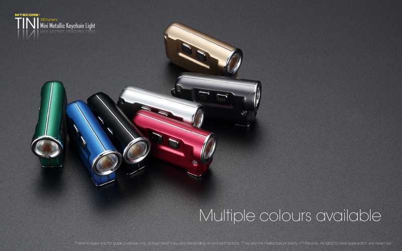 Nitecore TINI XP-G2 S3 380LM 4Modes USB Rechargeable Mini Metallic Keychain Light (Aluminum Alloy)