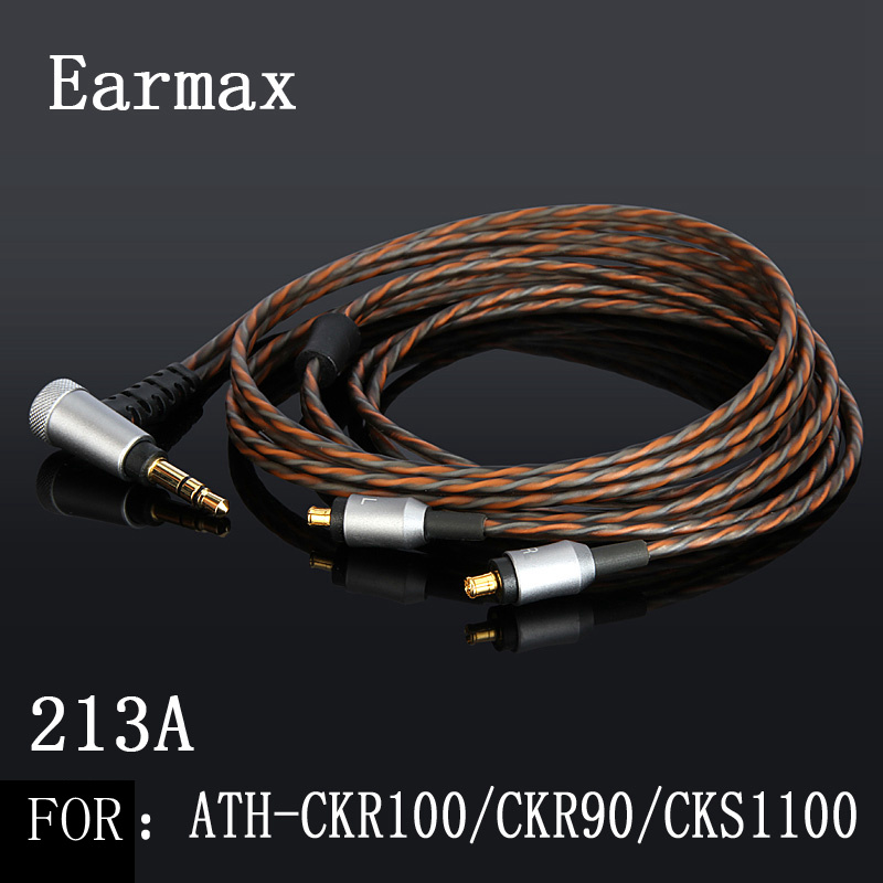 Earmax HDC213A DIY Replacement Earphone Headphone Audio Cable for ATH-CKR100is CKR90 CKS1100is