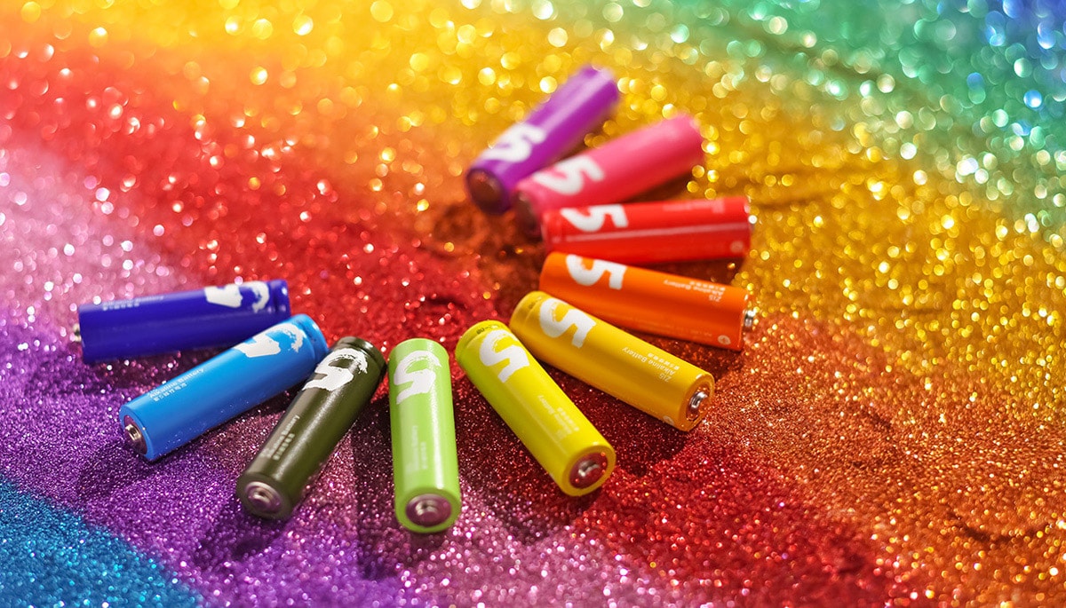 10PCS Rainbow Zi5 1.5V AA Alkaline Battery  - Photo: 2