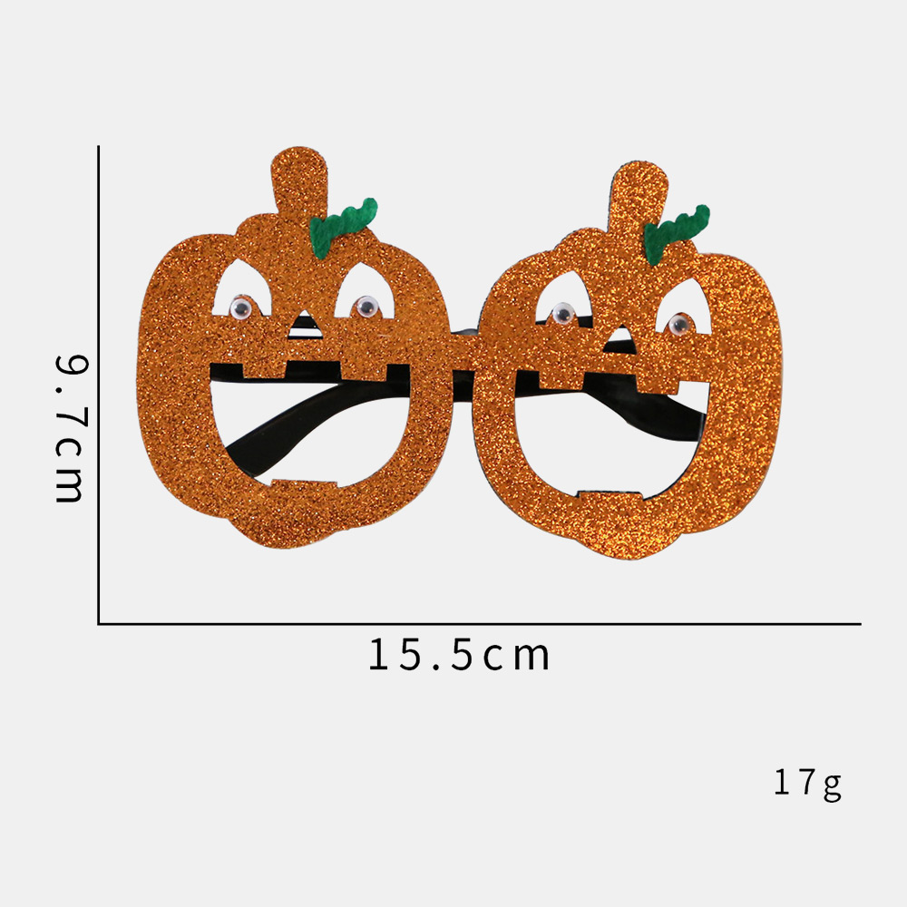 Unisex Felt Cloth Halloween Glasses Children Spider Pumpkin Skull Funny Party Decoration Glasses