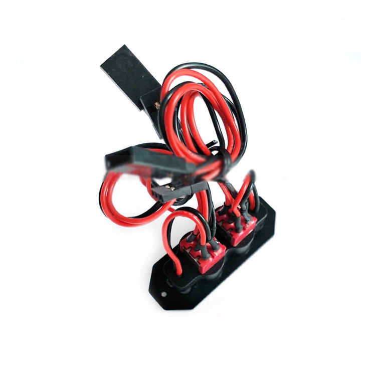 Universal Aluminum High Large Current Double Receiver Switch Toggle For RC Airplane Spare Part - Photo: 2