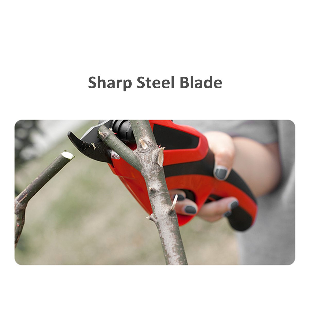 220-240V Rechargeable Electric 3.6V Battery Cordless Secateur Branch Cutter Pruning Shears 54