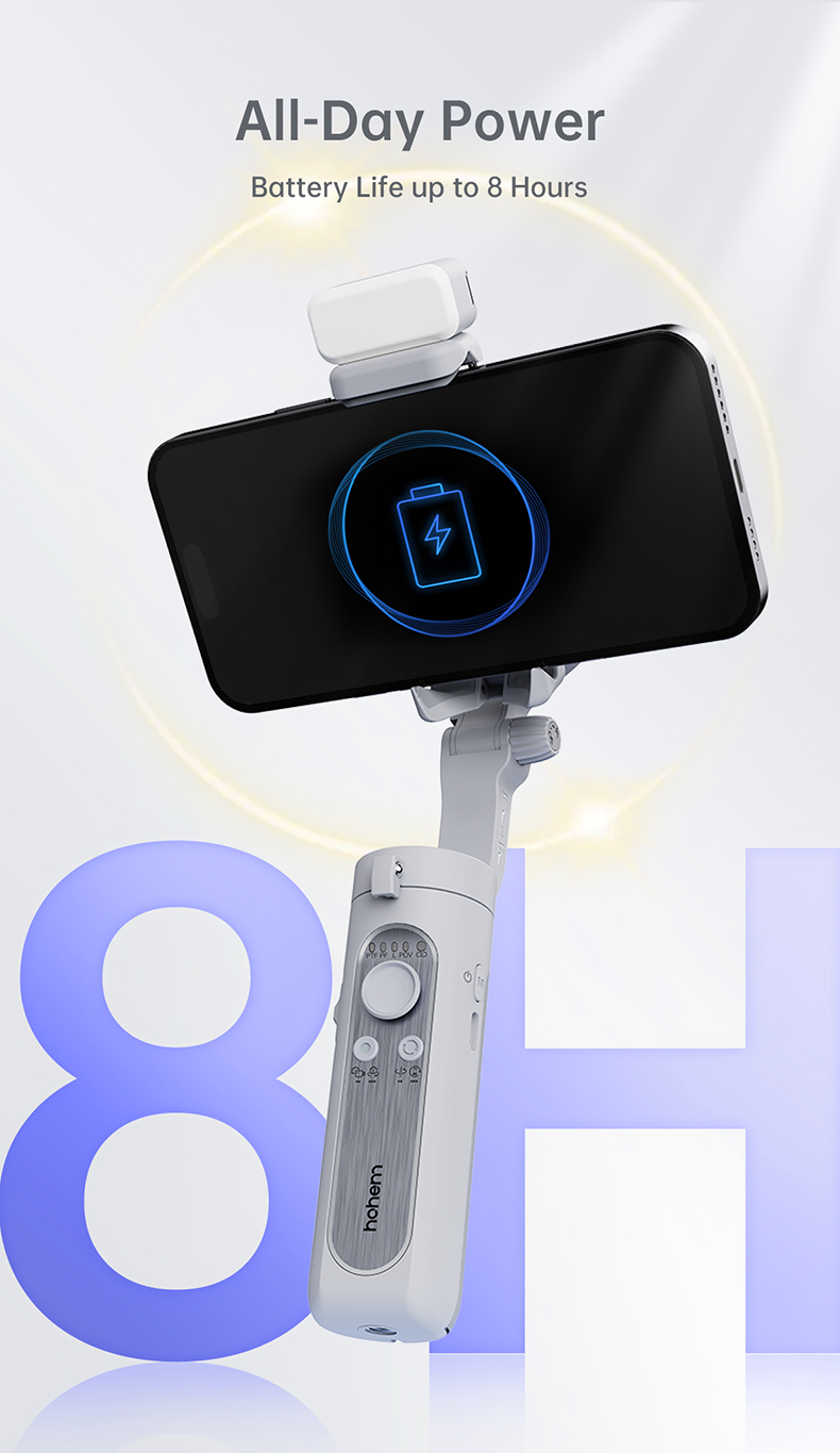 Hohem iSteady XE Smartphone Handheld Gimbal 3-Axis Stabilizer Phone Selfie Stick with Mini Tripod Vlog Video Photography