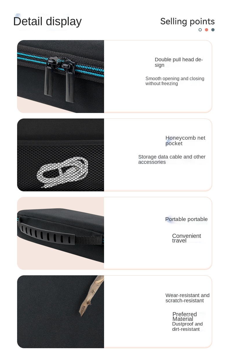 EVA Storage Box for GPD XP 6.8 Inch Handheld Game Console Android Portable Travel Carry Bag Dust-proof Scratch Resistant