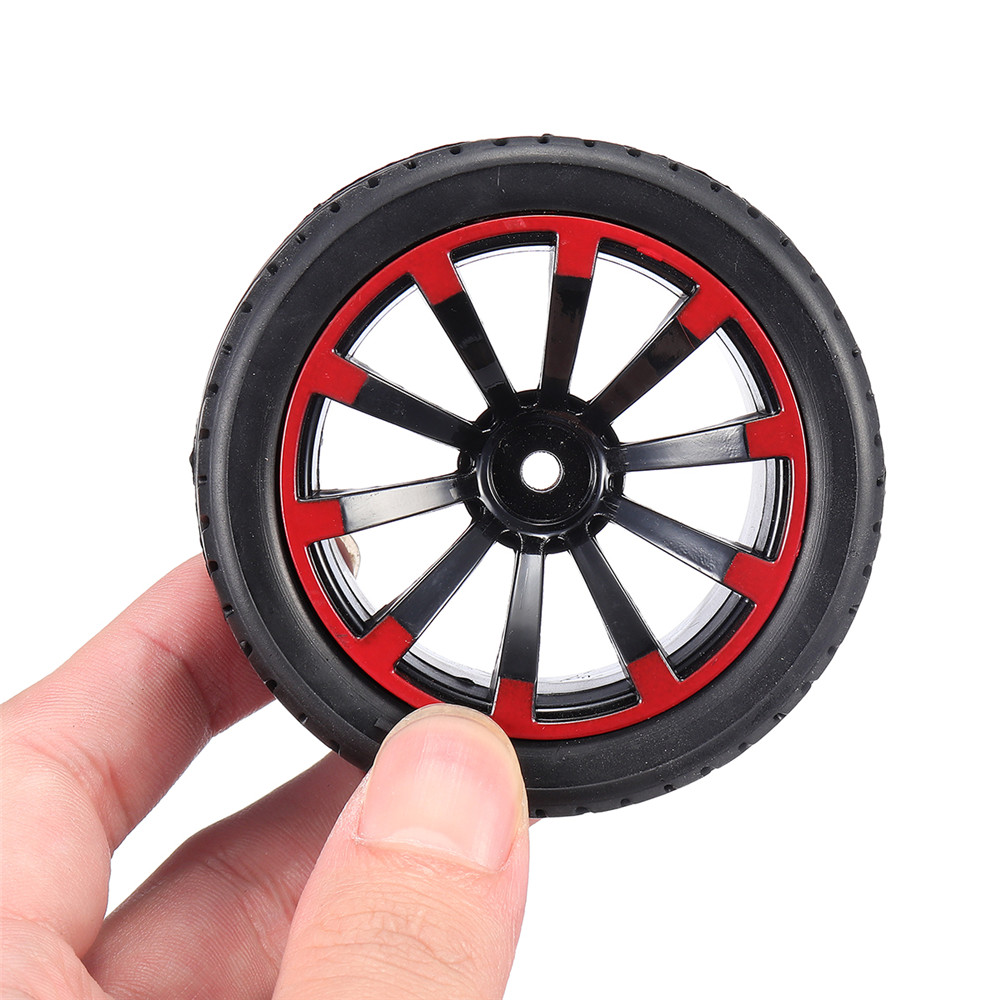 AUSTAR 4PC 68*26mm Rubber Racing Tires Tyre Wheel Rim for 1/10 On-Road Rc Car Parts - Photo: 8