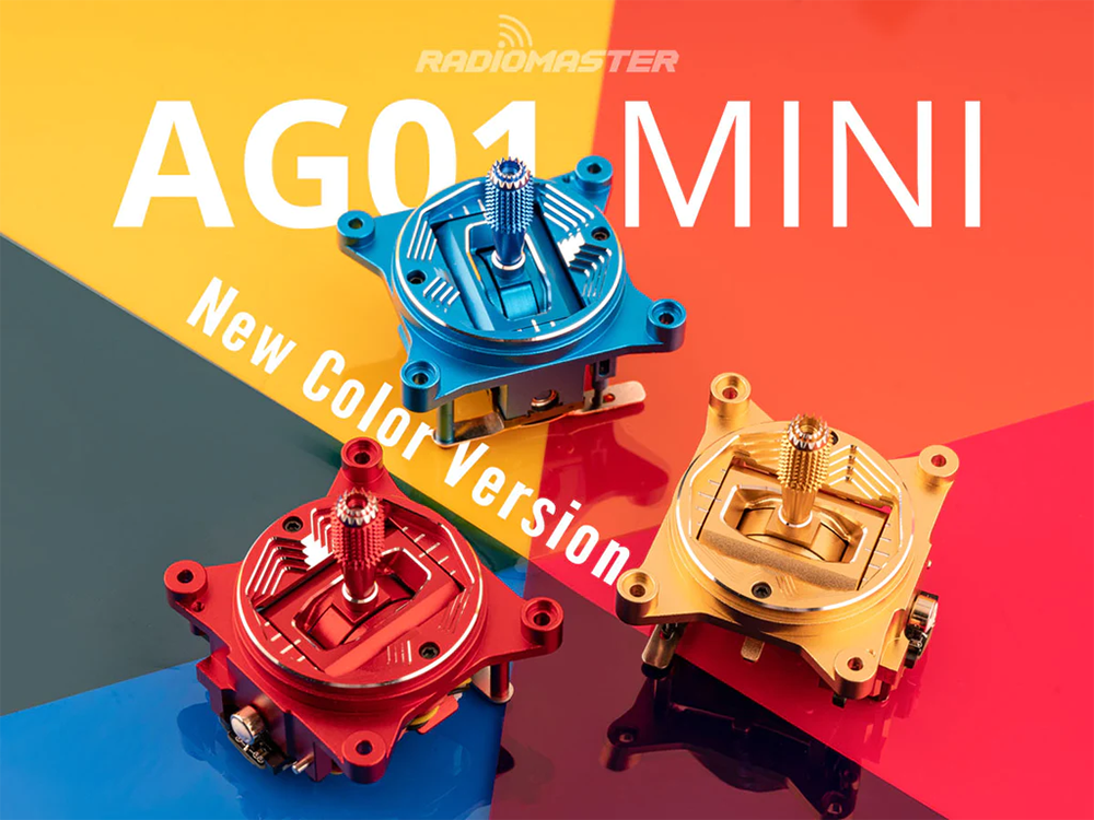 Radiomaster AG01 MINI CNC Hall Gimbals Set New Colors for TX12 / Zorro Radio Transmitter Remote Controller