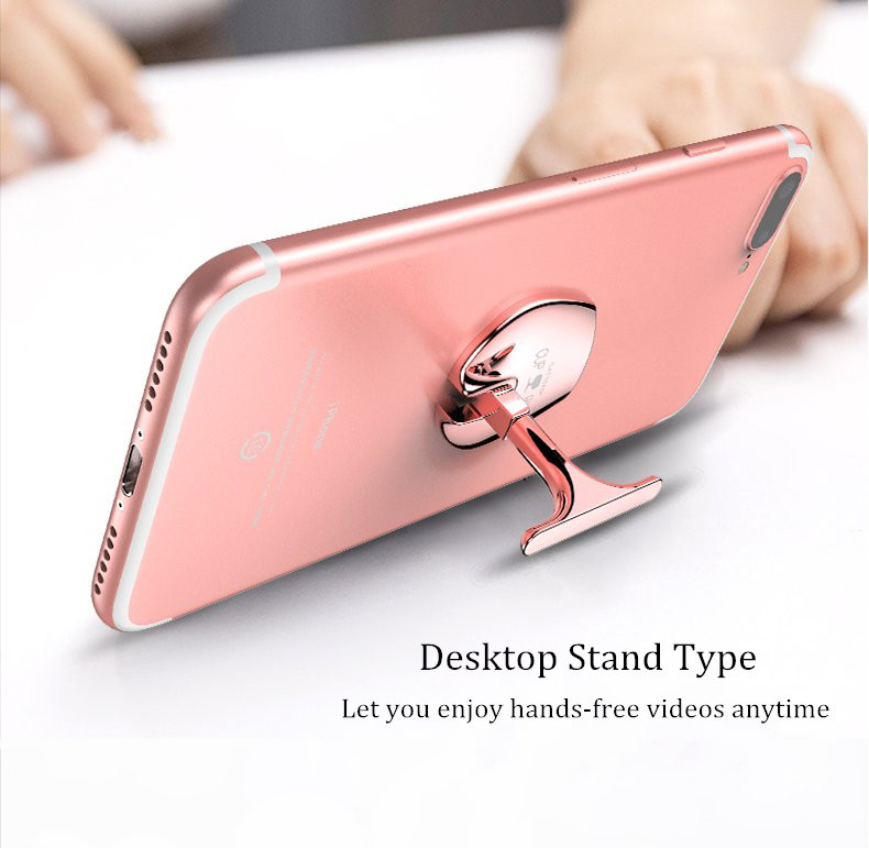 Oatsbasf Metal Cup Shape 360 Degree Rotation Finger Ring Phone Holder Desktop Stand for Xiaomi