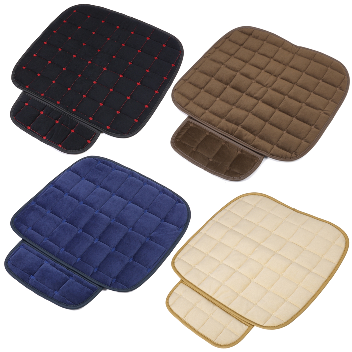 Plush Car Front Seat Cushion Covers Chair Protector Seat Pad Mat Universal