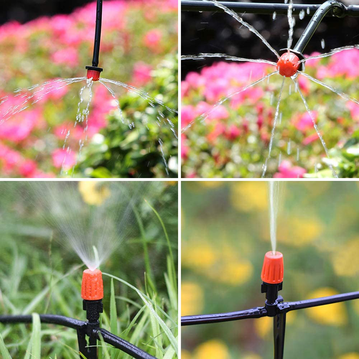 15M Micro Drip Irrigation Kit Drip UV-resistant Automatic Irrigation System for Greenhouse Garden Patio