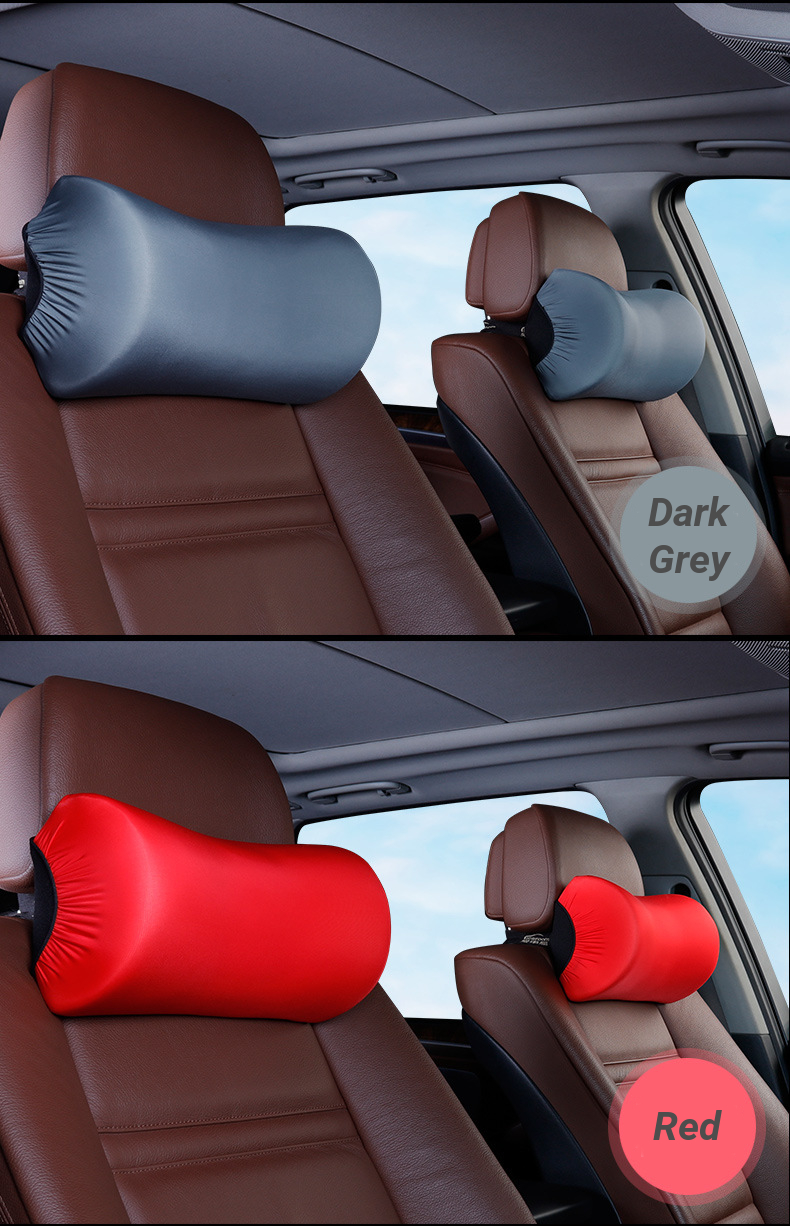 Seven Degree Space Memory Cotton Car Headrest Pillow Safety Cushion Neck Support Covers 