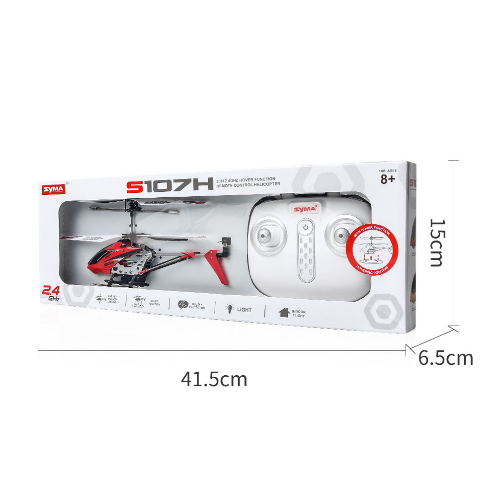 SYMA S107H 2.4G 3.5CH Auto-hover Altitude Hold RC Helicopter With Gyro RTF