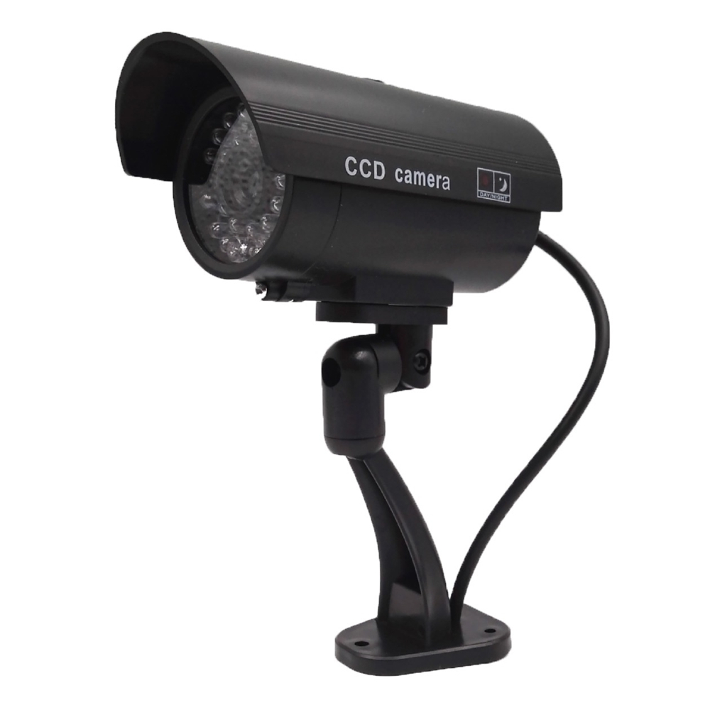 Waterproof Dummy CCTV CCD Bullet Camera with Flashing LED Light Outdoor Fake Simulation Camera 65
