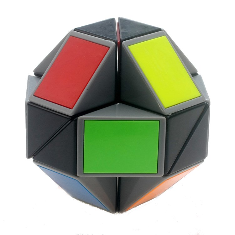 Colourful Magic Cube 72 Segments Speed Twist Snake Magic Cube Puzzle Sticker 