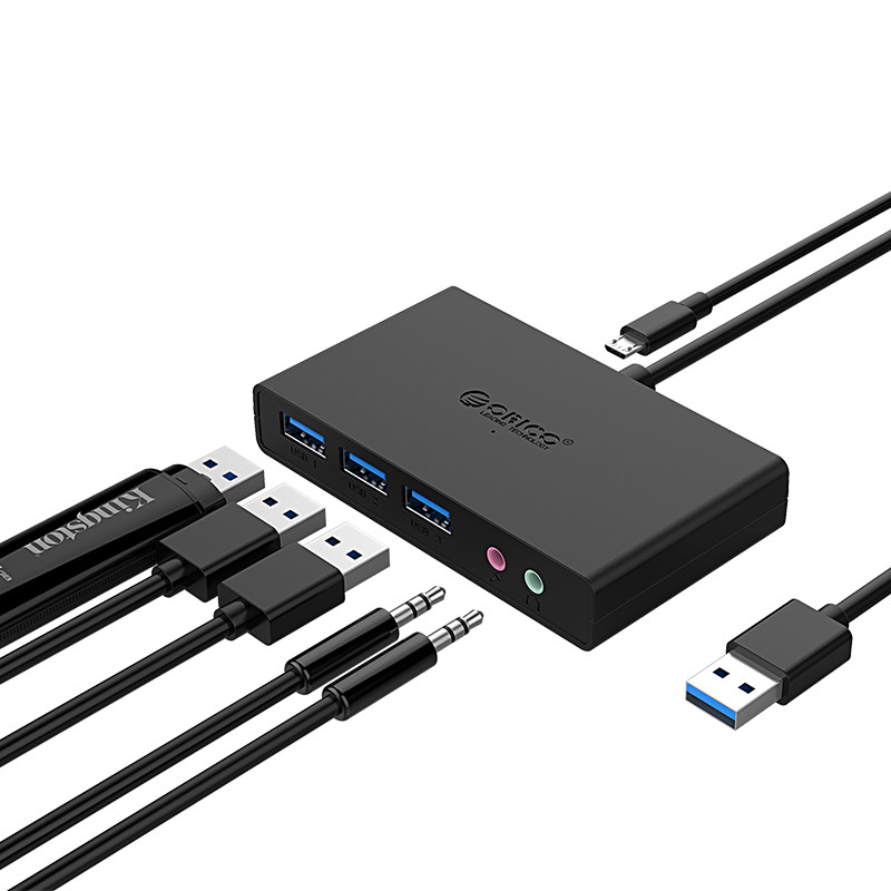 

Orico G11-3UA 3-портовый USB 3.0 + Концентратор для аудио и наушника и микрофона