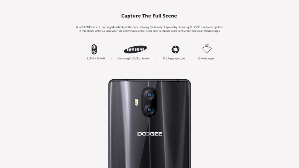 DOOGEE MIX Lite 5.2 Inch Android 7.0 2GB RAM 16GB ROM MTK6737 Quad-Core 1.5GHz 4G Smartphone