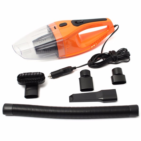 Mini Portable Car Vehicle Handheld Vacuum Cleaner Wet and Dry Orange 12V 100W